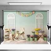 Lofaris Boho Carrousel Floral And Fresh Wedding Backdrop